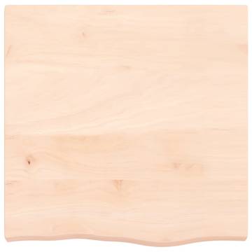 Table Top 60x60 cm - Untreated Solid Oak Wood | HipoMarket