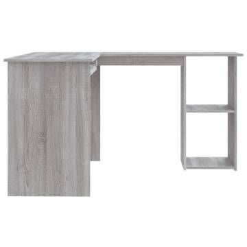 Corner Desk Grey Sonoma - Stylish & Practical for Your Workspace