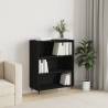 Bookcase Black 69.5x32.5x90 cm Engineered Wood Colour black Quantity in Package 1 