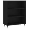 Stylish Black Bookcase - 69.5x32.5x90 cm Engineered Wood