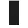 Stylish Black Bookcase - 69.5x32.5x90 cm Engineered Wood