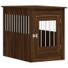 Stylish Dog Crate Furniture in Brown Oak - 55x80x68 cm