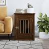 Stylish Dog Crate Furniture in Brown Oak - 55x80x68 cm