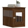 Stylish Dog Crate Furniture in Brown Oak - 55x80x68 cm