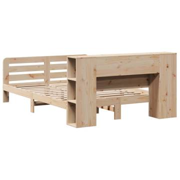 Solid Wood Pine Bed Frame King Size 150x200 cm | HipoMarket