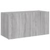 LED TV Wall Cabinet Grey Sonoma - Stylish & Space-Saving