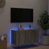 LED TV Wall Cabinet Grey Sonoma - Stylish & Space-Saving