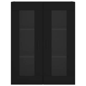 Stylish Highboard Black - 69.5x34x180 cm | HipoMarket