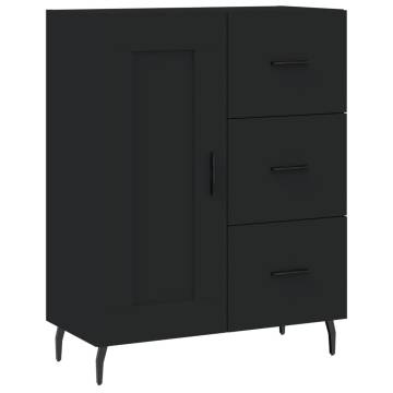 Stylish Highboard Black - 69.5x34x180 cm | HipoMarket