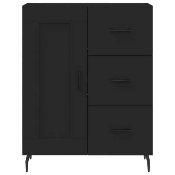 Stylish Highboard Black - 69.5x34x180 cm | HipoMarket