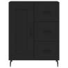 Stylish Highboard Black - 69.5x34x180 cm | HipoMarket