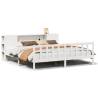 Bookcase Bed without Mattress - White Super King Solid Pine