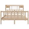 Bookcase Bed 140x190 cm Solid Pine | HipoMarket UK