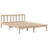 Bookcase Bed 140x190 cm Solid Pine | HipoMarket UK