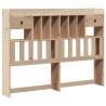 Bookcase Bed 140x190 cm Solid Pine | HipoMarket UK