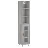 Highboard Grey Sonoma 34.5x34x180 cm - Stylish Storage Solution