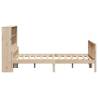 Bookcase Bed 120x190 cm Small Double Solid Wood Pine | Hipomarket