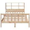 Bookcase Bed King 150x200 cm in Solid Pine Wood | HipoMarket