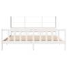 Bookcase Bed without Mattress - White 180x200 cm Super King