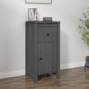 Sideboard Grey 40x35x80 cm Solid Wood Pine Colour grey Quantity in Package 1 Model bedside cabinet 