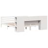 Bookcase Bed Without Mattress - White Super King Solid Pine