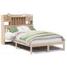 Bookcase Bed 120x190 cm | Solid Pine Wood | No Mattress