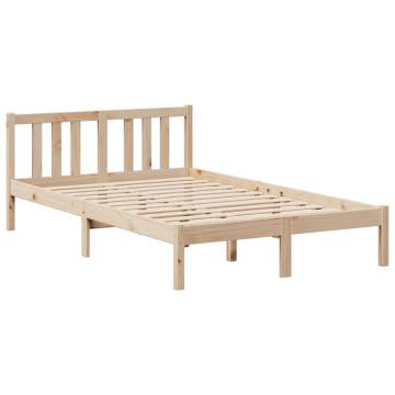 Bookcase Bed 120x190 cm | Solid Pine Wood | No Mattress