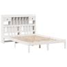 Bookcase Bed without Mattress - White 140x190 cm Solid Pine