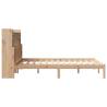 Bookcase Bed 140x200 cm Solid Pine - Stylish & Practical