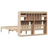 Bookcase Bed 140x200 cm Solid Pine - Stylish & Practical