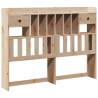 Bookcase Bed 140x200 cm Solid Pine - Stylish & Practical