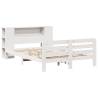 White Bed Frame 120x200 cm - Solid Pine Wood | Hipo Market