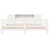 White Super King Bed Frame 180x200 cm | Solid Pine | HipoMarket