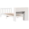 Bookcase Bed without Mattress - White 90x190 cm Single Pine