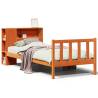 Bookcase Bed without Mattress Wax Brown 90x190 cm - Hipo Market