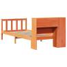 Bookcase Bed without Mattress Wax Brown 90x190 cm - Hipo Market