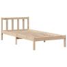 Bookcase Bed without Mattress 90x200 cm Solid Wood Pine