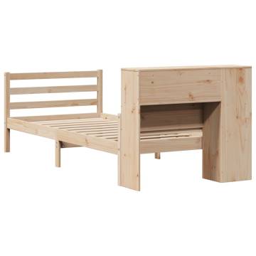 Bookcase Bed 100x200 cm Solid Pine - Space Saving & Durable