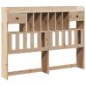 Bookcase Bed without Mattress 150x200 cm King - Solid Pine | HipoMarke