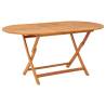 Folding Garden Table 160x85x75 cm Solid Eucalyptus Wood Colour brown Size 160 x 85 x 75 cm Quantity in Package 1 