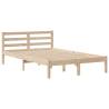 Bookcase Bed 120x200 cm Solid Pine - Stylish & Space-Saving