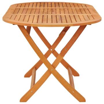 Folding Garden Table - Solid Eucalyptus Wood 160x85x75 cm