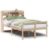 Bookcase Bed 135x190 cm Double Solid Wood Pine | Hipo Market