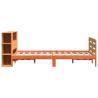 Wax Brown Small Double Bed Frame - Solid Pine 120x190 cm