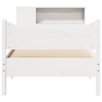 White Bed Frame without Mattress - Small Single 75x190 cm