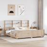  Bed Frame without Mattress 200x200 cm Solid Wood Pine Colour natrual Size 200 x 200 cm 