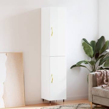 Stylish Highboard High Gloss White | Hipomarket UK