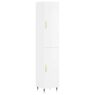 Stylish Highboard High Gloss White | Hipomarket UK