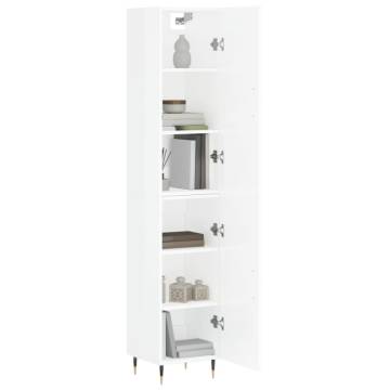 Stylish Highboard High Gloss White | Hipomarket UK