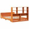 Solid Wood Pine Bed Frame - Wax Brown 120x200 cm | HipoMarket